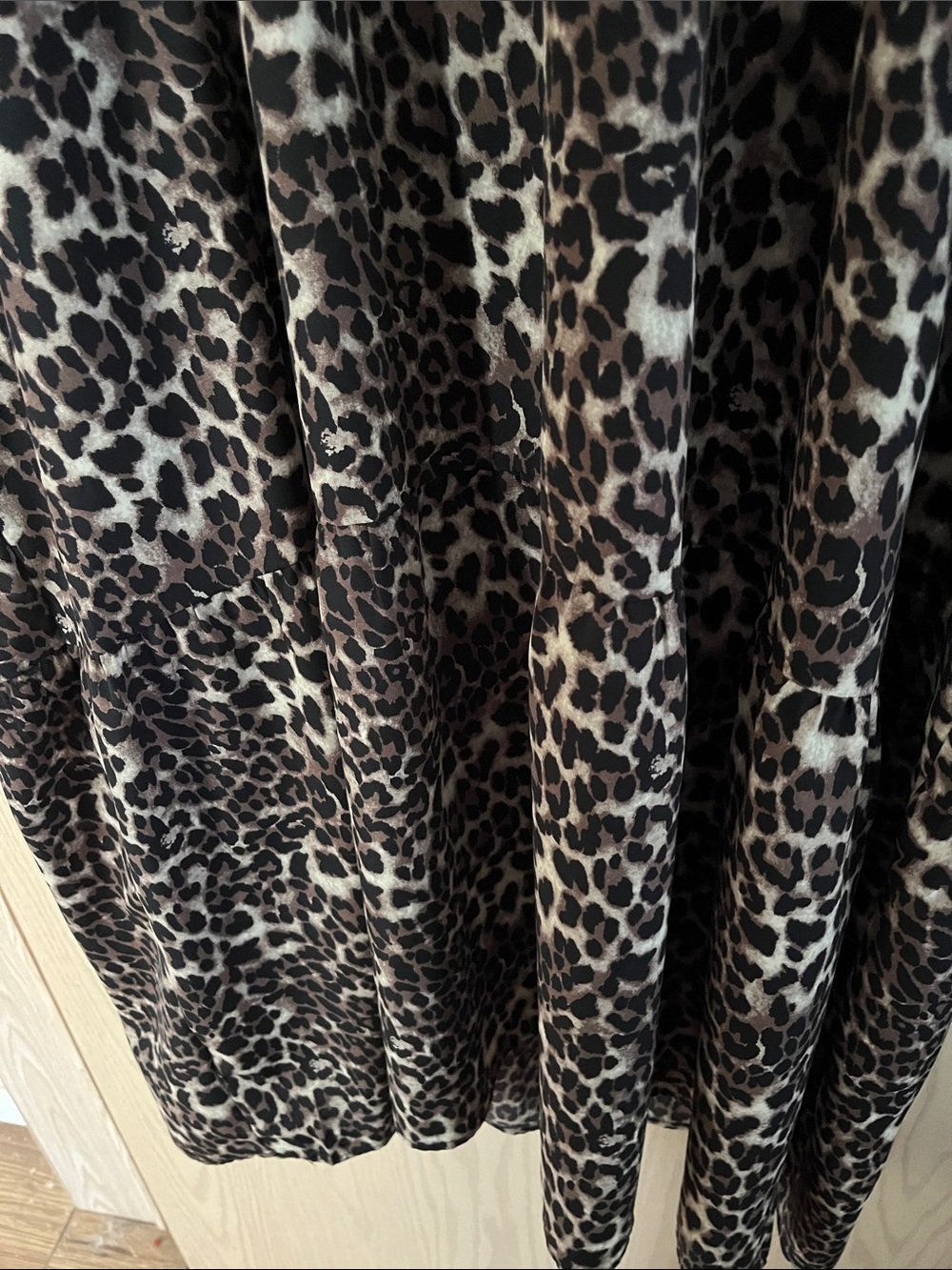 Park & Fifth Leopard Print Midi Dress in Brown and Black - Picture 6 of 13